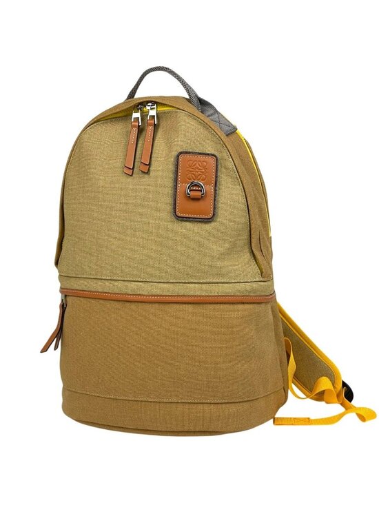 Loewe Anagram Backpack Nature Canvas Beige Yellow Brown main image 5